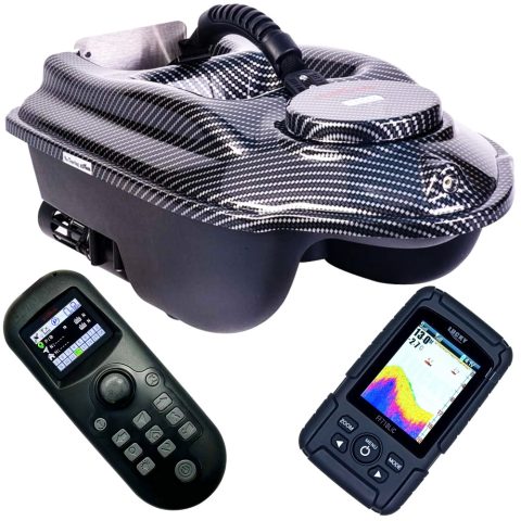 Прикормочний кораблик для риболовлі Boatman Actor CARBON 10A-GPS-F7-C автопілот GPS навігація кольоровий ехолот