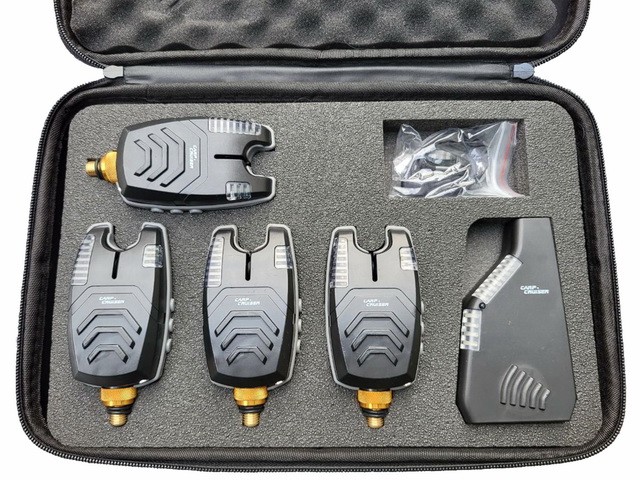 Carp Cruiser® FA210-4 Набір коропових електронних сигналізаторів клювання (4+1) з бездротовим радіо пейджером